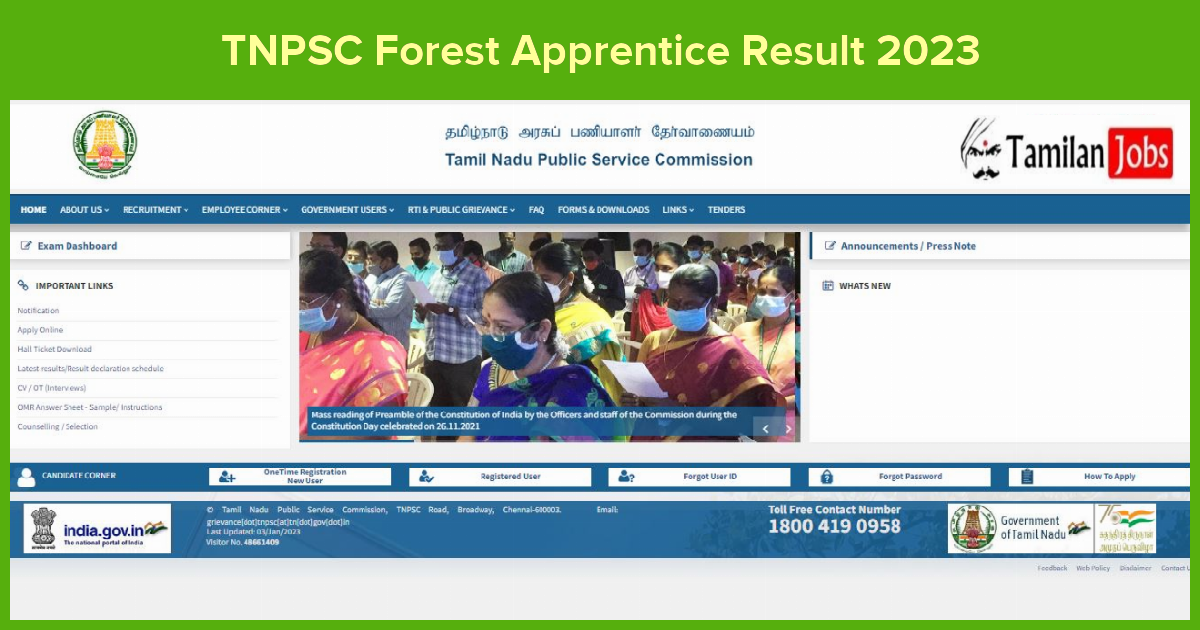 TNPSC Forest Apprentice Result 2023