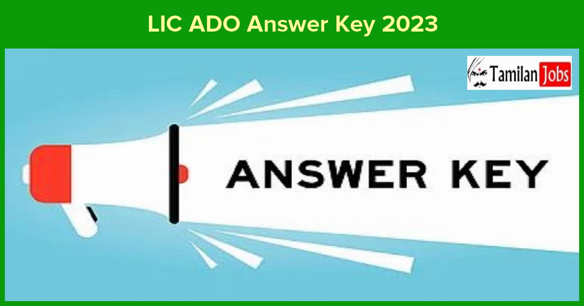 LIC ADO Answer Key 2023