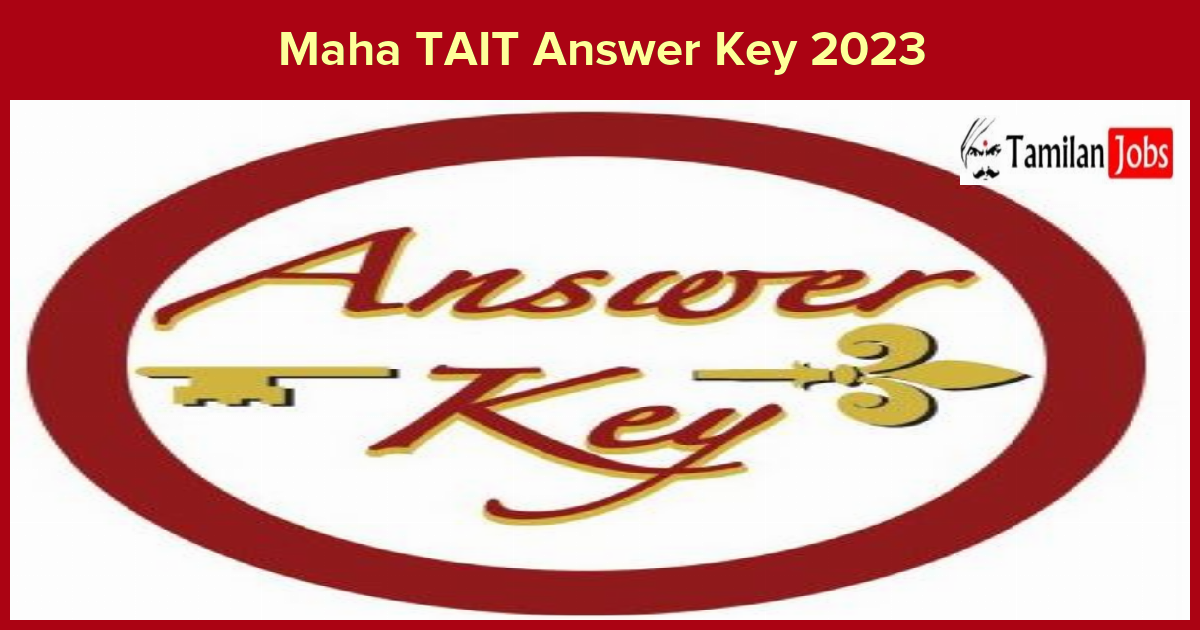 Maha TAIT Answer Key 2023